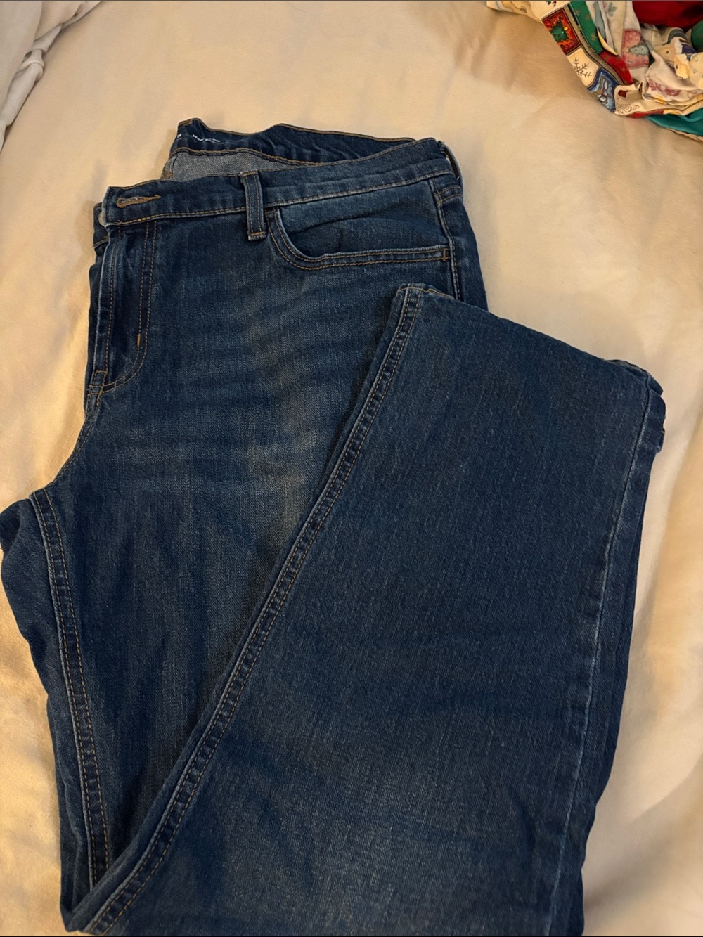 Old Navy Dark Blue Straight-Leg Women’s Jeans